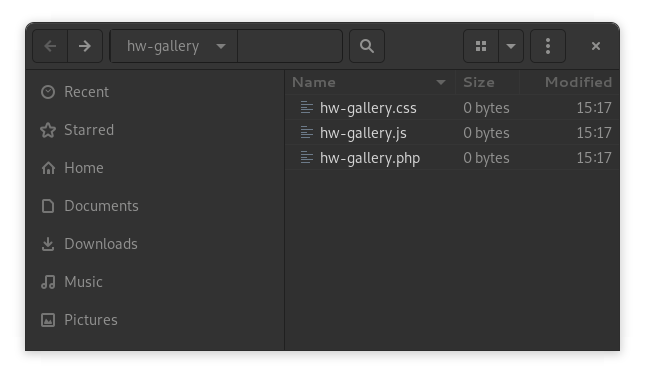 masonry gallery file list