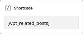 shortcode for wordpress related posts