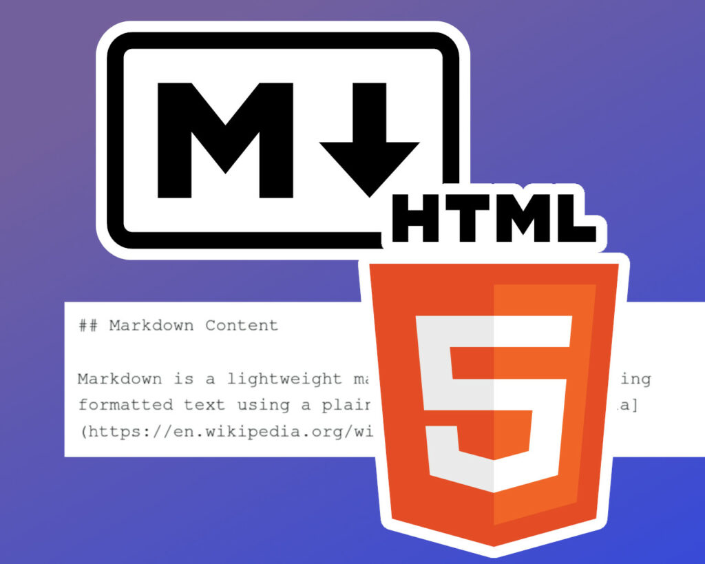 Convert markdown to HTML
