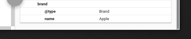 Confirm that "brand" is in the JSON data