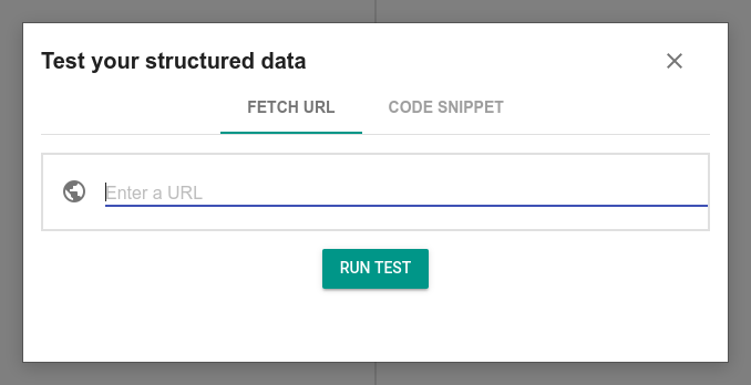 Test a page's structured data