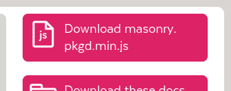 Download masonryjs button