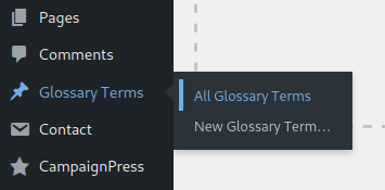 Edit/Create Glossary Terms