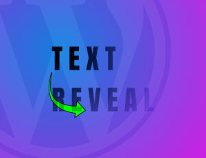 Text Reveal animation tutorial for Wordpress