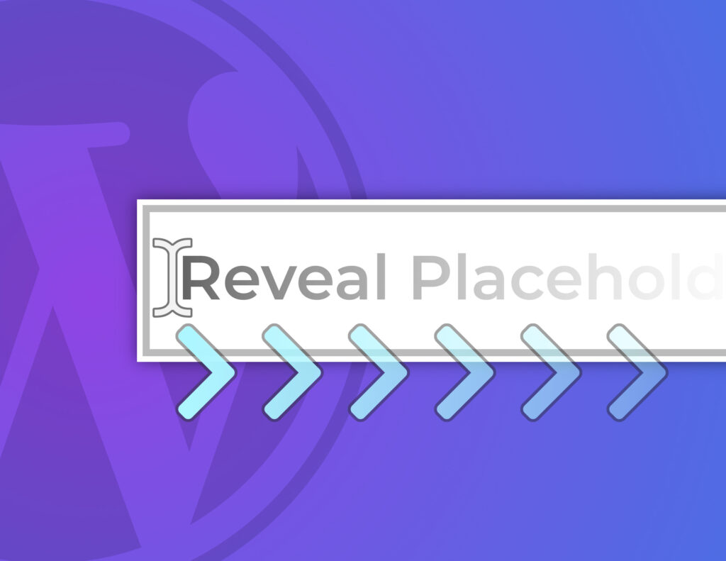 Animated placeholder text reveal tutorial