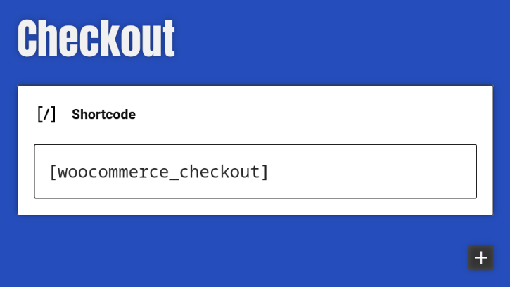 WooCommerce checkout shortcode
